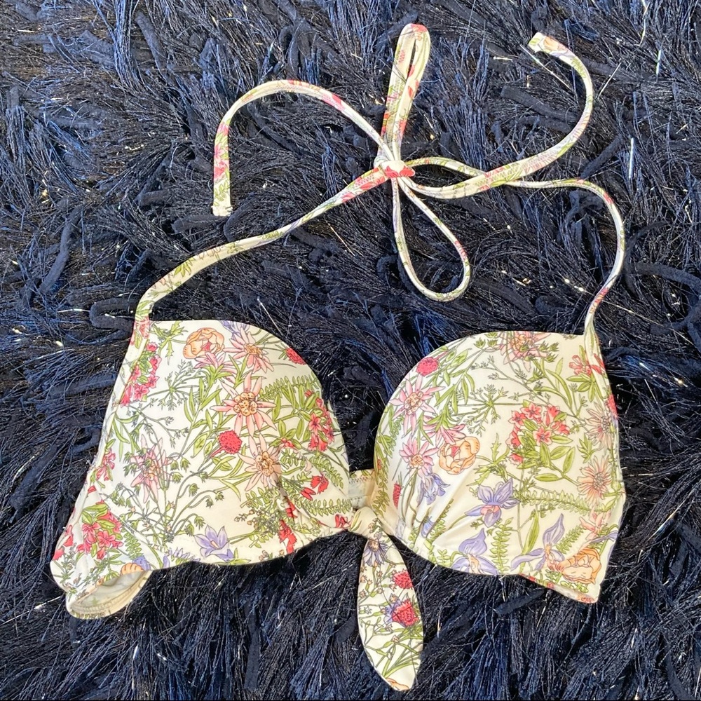 NWOT Jack Wills Floral Swim Bikini Push-Up 32B